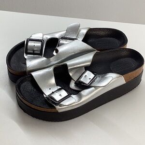 Women’s top shop platform double strap sandal